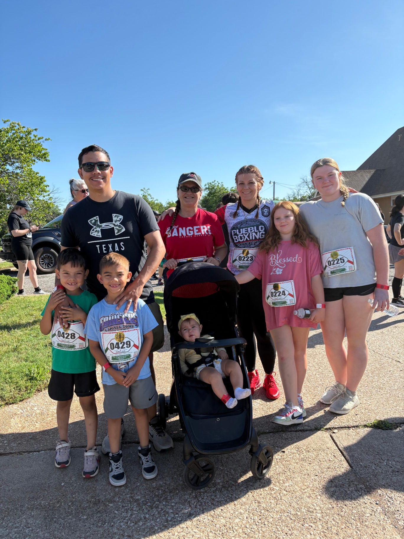 Family at a Texas race