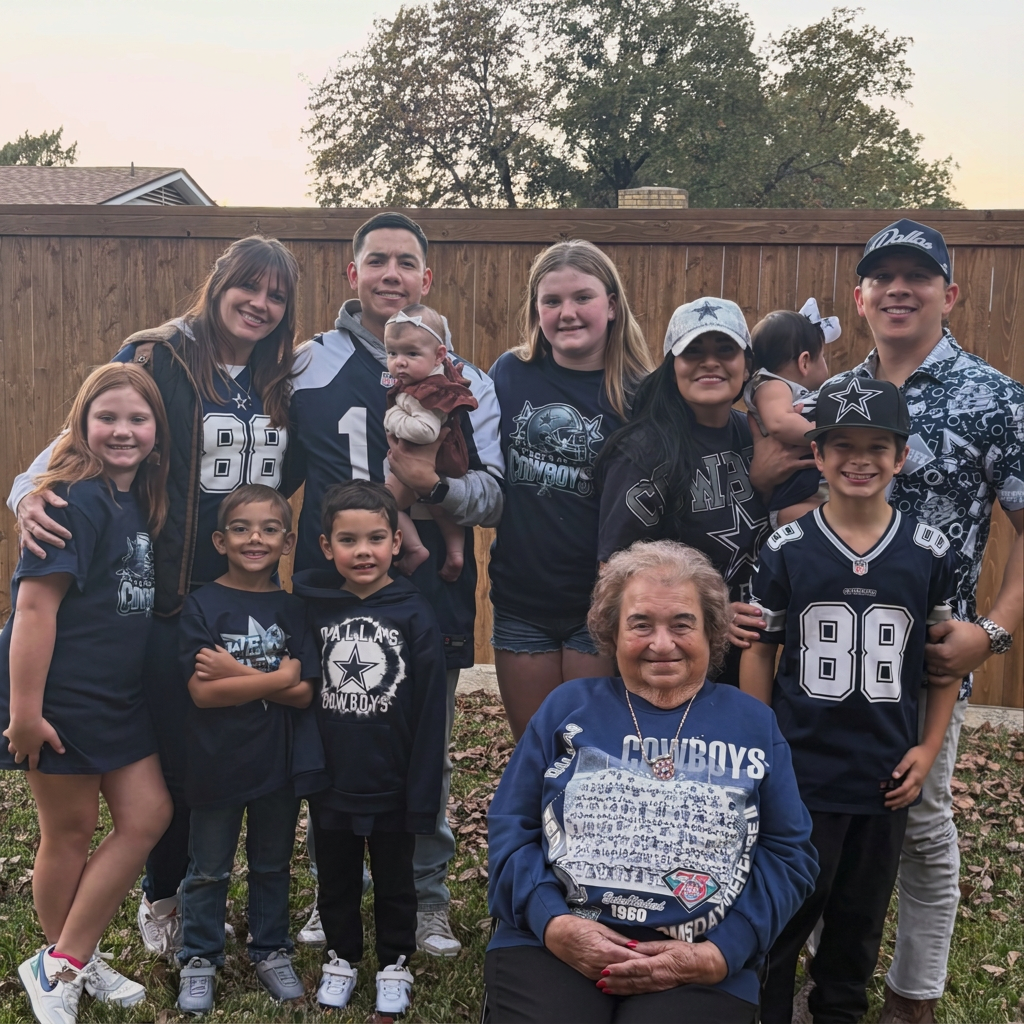 Family in Cowboys gear